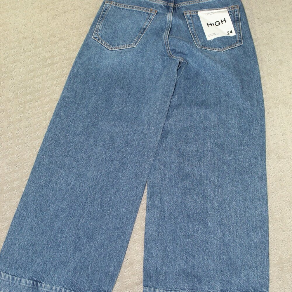NWT rag & bone Maya High Rise Wide Leg Button Fly Light Blue Jeans - Picture 2 of 7